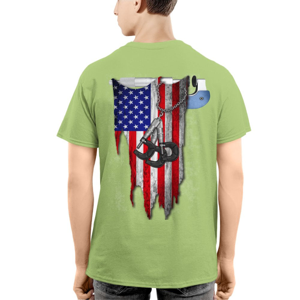 American Pride Machinist Apparel - USA Flag T-Shirt, Hoodie & More - grunx260804-0155