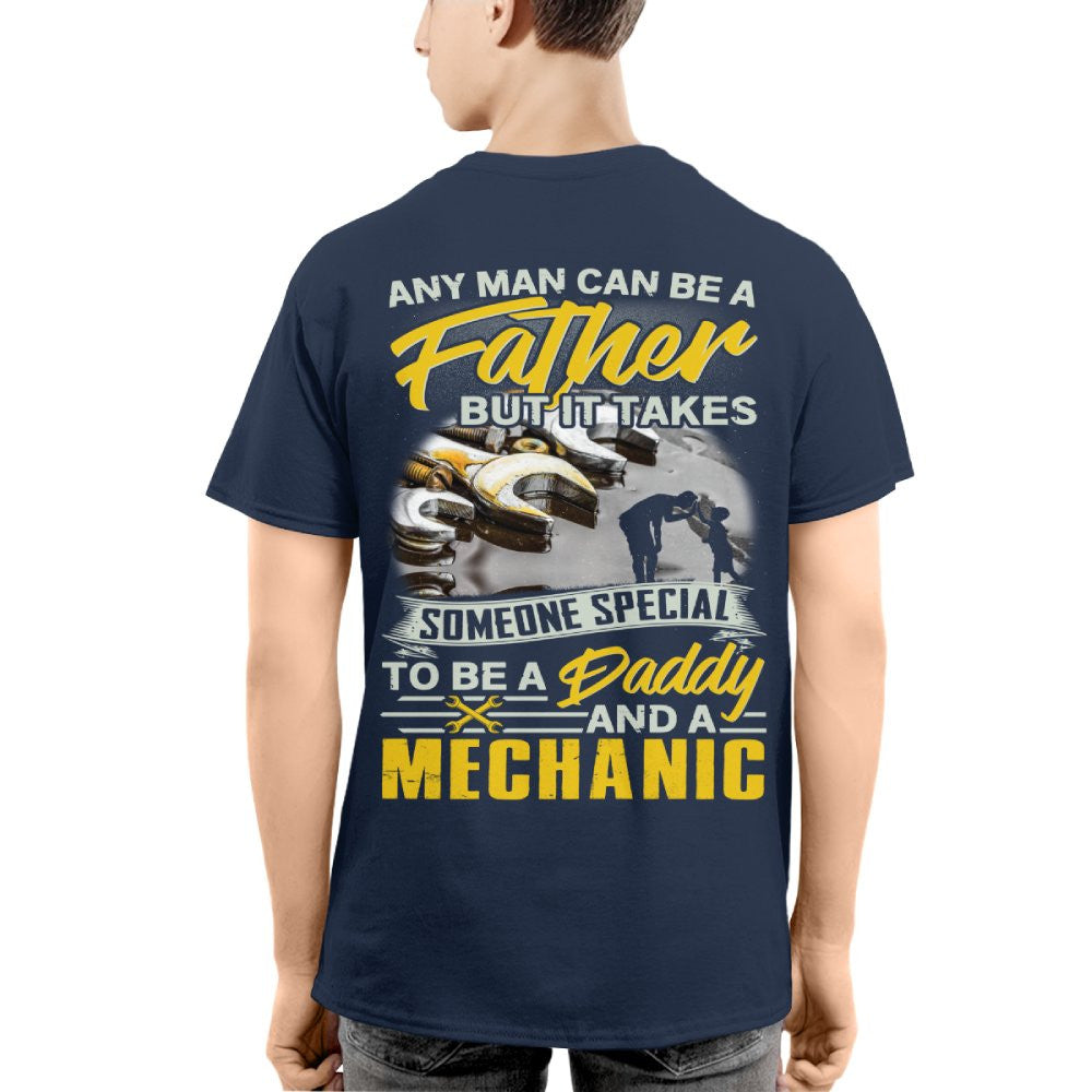 Any Man Can Be A Father - Mechanic Daddy Pride T-Shirt, Hoodie & More - grunx260804-0190