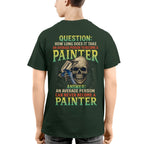 Average Person Can't Be Painter Apparel - Skull Spray Gun T-Shirt Hoodie & More - grunx260804-0234
