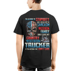 Allergic To Stupidity Trucker Apparel - Patriotic Skull T-Shirt, Hoodie & More - grunx260804-0092