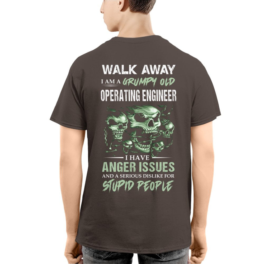 Grumpy Old Operating Engineer Shirt - Attitude Skull Tee Hoodie & More - grunx260804-0180