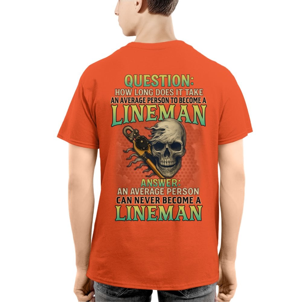 Average Person Can't Be Lineman Apparel - Skull Pliers T-Shirt Hoodie & More - grunx260804-0231