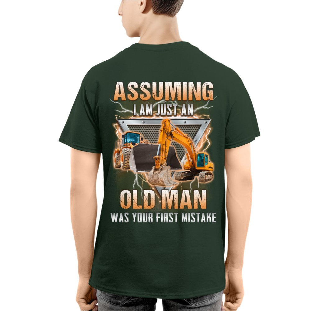 Assuming I'm Just An Old Man - Heavy Equipment Operator T-Shirt, Hoodie & More - grunx260804-0219