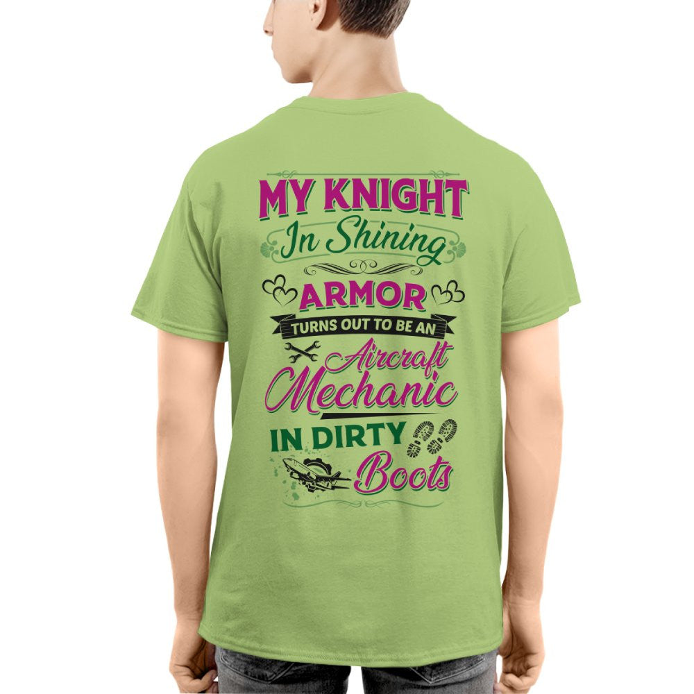 Knight In Dirty Boots - Aircraft Mechanic Love Quote T-Shirt, Hoodie & More - grunx260804-0200