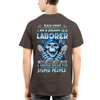 Grumpy Old Laborer Anger Apparel - Funny Laborer Skull T-Shirt, Hoodie & More - grunx260804-0185