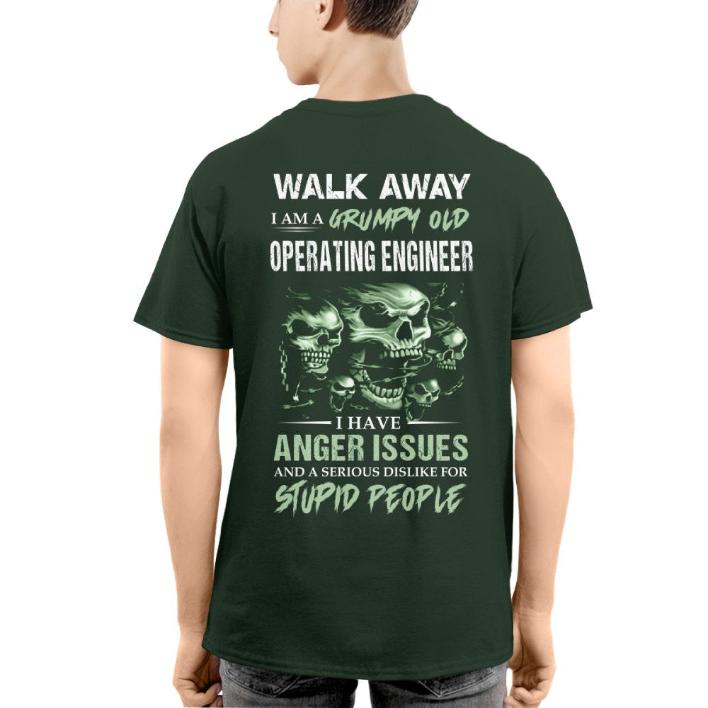 Grumpy Old Operating Engineer Shirt - Attitude Skull Tee Hoodie & More - grunx260804-0180