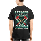 Assuming I'm Just A Firefighter Apparel - Axe Lightning T-Shirt Hoodie & More - grunx260804-0204