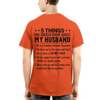 5 Things You Should Know About My Husband Carpenter Apparel - Funny Gift T-Shirt, Hoodie & More - grunx260804-0022