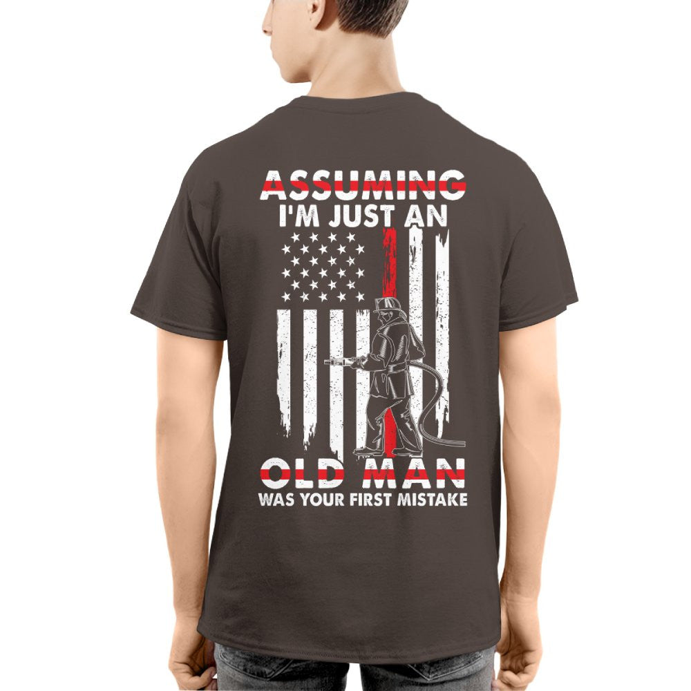 Assuming I'm Just An Old Man - Firefighter Pride T-Shirt, Hoodie & More - grunx260804-0217