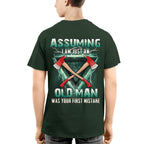 Assuming I'm Just A Firefighter Apparel - Axe Lightning T-Shirt Hoodie & More - grunx260804-0204