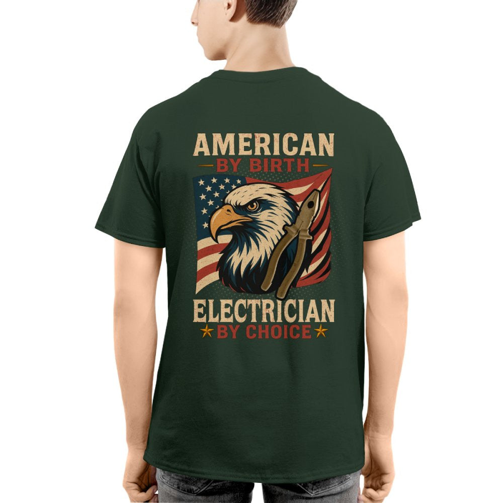 American By Birth Electrician By Choice - Patriotic Electrician T-Shirt, Hoodie & More - grunx260804-0126