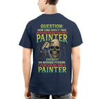 Average Person Can't Be Painter Apparel - Skull Spray Gun T-Shirt Hoodie & More - grunx260804-0234