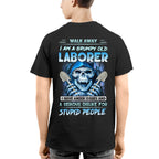 Grumpy Old Laborer Anger Apparel - Funny Laborer Skull T-Shirt, Hoodie & More - grunx260804-0185