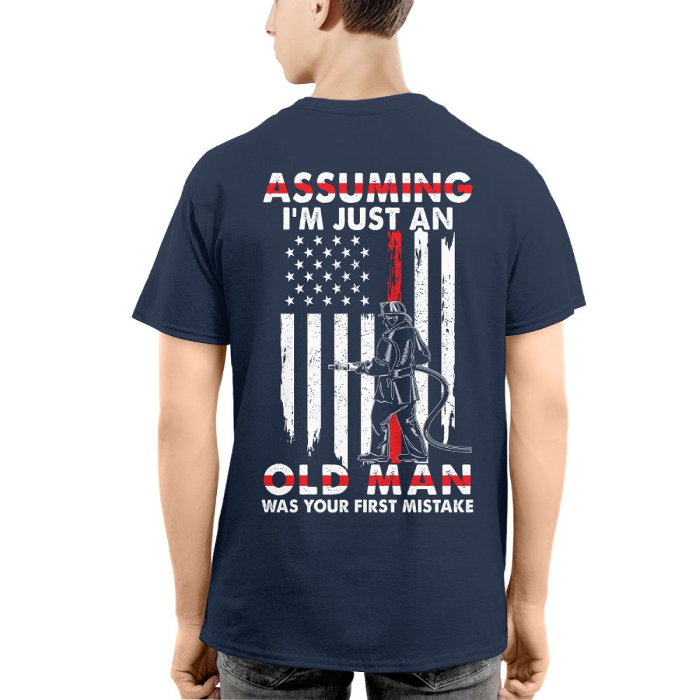 Assuming I'm Just An Old Man - Firefighter Pride T-Shirt, Hoodie & More - grunx260804-0217