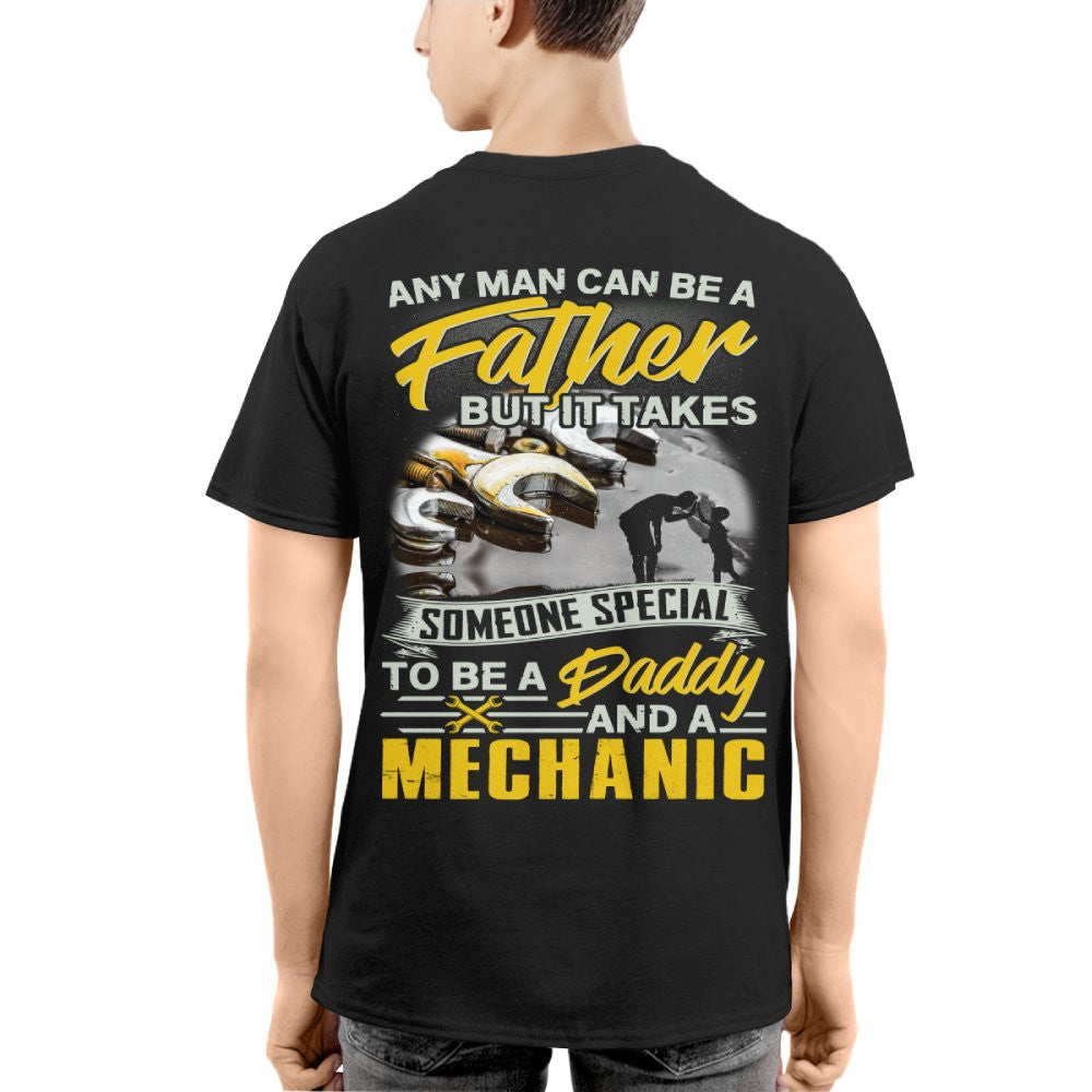 Any Man Can Be A Father - Mechanic Daddy Pride T-Shirt, Hoodie & More - grunx260804-0190
