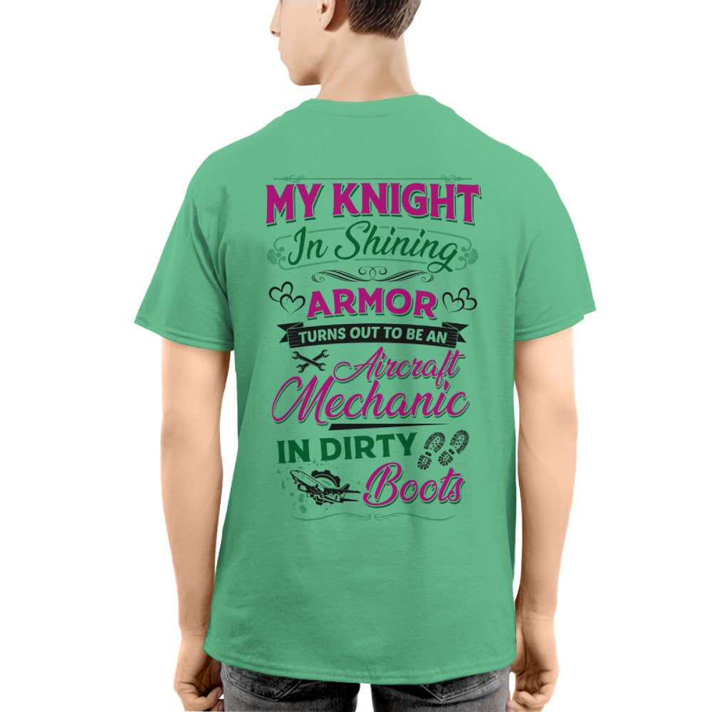 Knight In Dirty Boots - Aircraft Mechanic Love Quote T-Shirt, Hoodie & More - grunx260804-0200