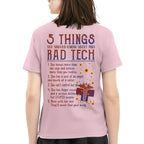 Rad Tech Warning - 5 Things You Should Know Funny T-Shirt, Hoodie & More - grunx260804-0059