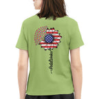 American Flag Flower Postal Worker Apparel - Patriotic T-Shirt, Hoodie & More - grunx260804-0149