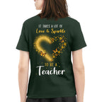 Love And Sparkle - Glitter Heart Teacher Quote T-Shirt, Hoodie & More - grunx260804-0170