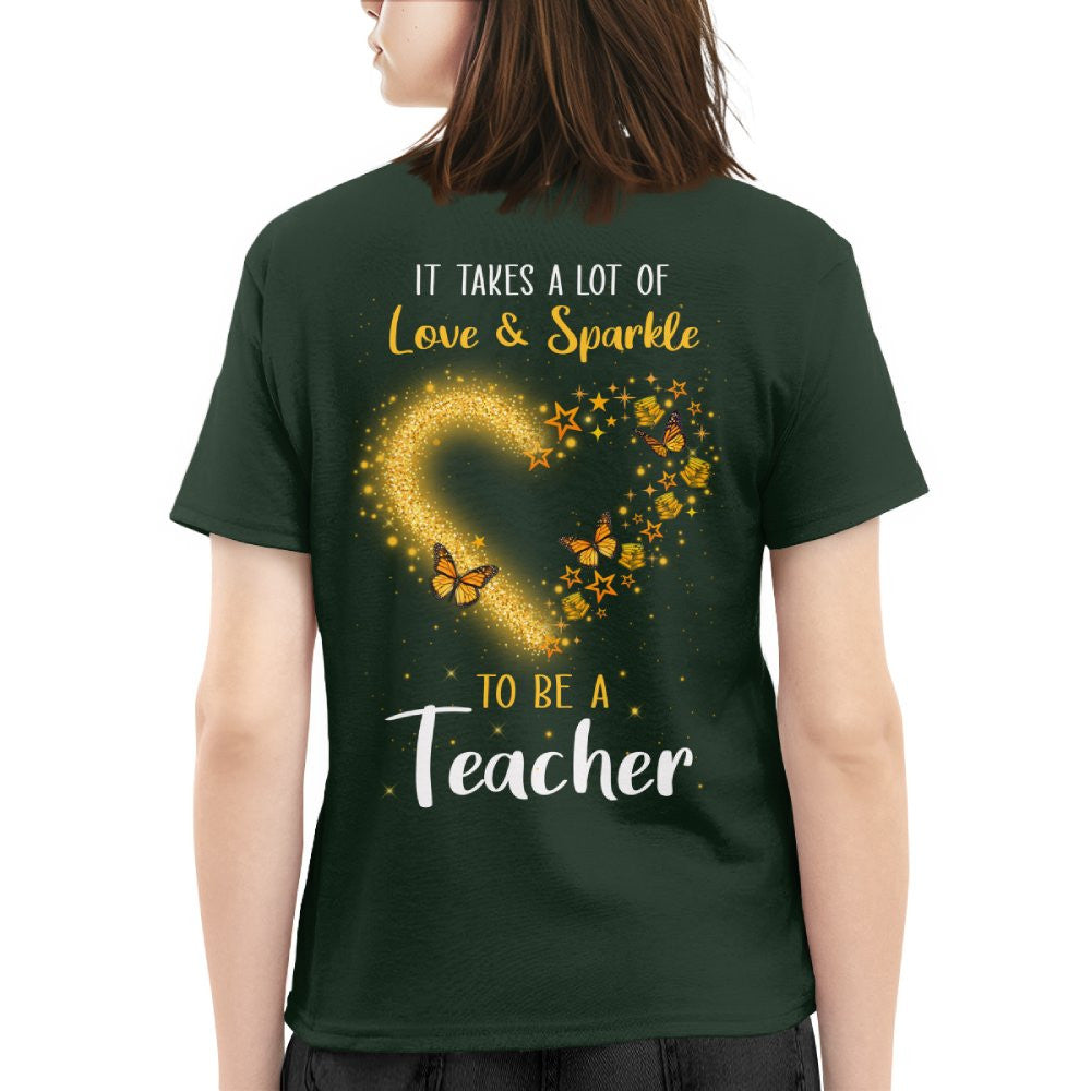 Love And Sparkle - Glitter Heart Teacher Quote T-Shirt, Hoodie & More - grunx260804-0170
