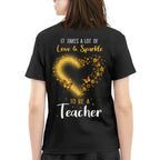 Love And Sparkle - Glitter Heart Teacher Quote T-Shirt, Hoodie & More - grunx260804-0170