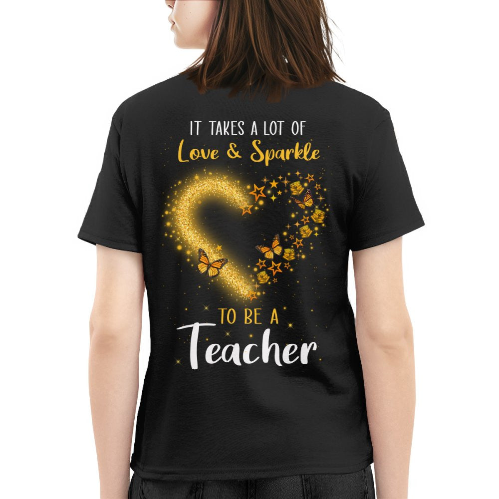 Love And Sparkle - Glitter Heart Teacher Quote T-Shirt, Hoodie & More - grunx260804-0170