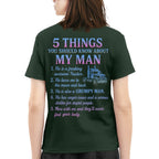 5 Things You Should Know About My Trucker - Funny Quote T-Shirt, Hoodie & More - grunx260804-0036