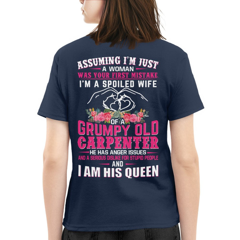 Assuming I'm Just A Woman - Carpenter Wife Pride T-Shirt, Hoodie & More - grunx260804-0205