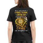 Faith & Strength - Correctional Officer Christ Quote T-Shirt, Hoodie & More - grunx260804-0094