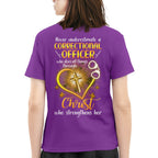Faith & Strength - Correctional Officer Christ Quote T-Shirt, Hoodie & More - grunx260804-0094