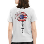 American Flag Flower Nurse Apparel - Patriotic Heart T-Shirt, Hoodie & More - grunx260804-0148