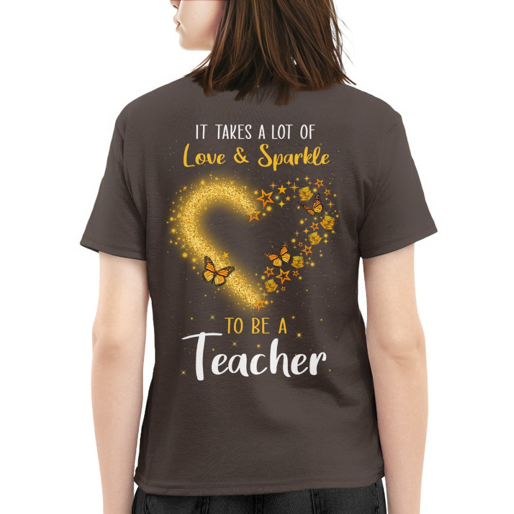 Love And Sparkle - Glitter Heart Teacher Quote T-Shirt, Hoodie & More - grunx260804-0170