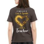 Love And Sparkle - Glitter Heart Teacher Quote T-Shirt, Hoodie & More - grunx260804-0170