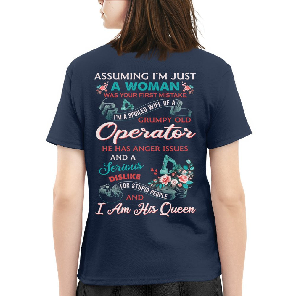 Assuming I'm Just A Woman - Operator Wife Pride T-Shirt, Hoodie & More - grunx260804-0215