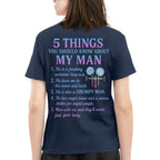 5 Things You Should Know About My Man - HVAC Tech Funny T-Shirt Hoodie & More - grunx260804-0030