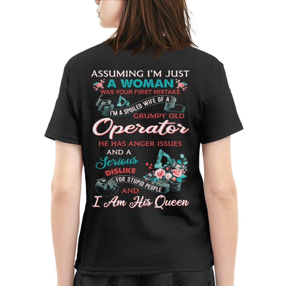Assuming I'm Just A Woman - Operator Wife Pride T-Shirt, Hoodie & More - grunx260804-0215