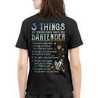 5 Things Bartender Apparel - Funny Bar Staff T-Shirt, Hoodie & More - grunx260804-0017