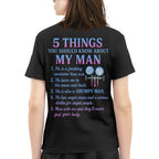 5 Things You Should Know About My Man - HVAC Tech Funny T-Shirt Hoodie & More - grunx260804-0030