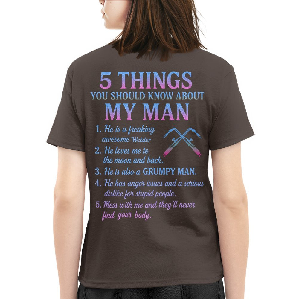 5 Things You Should Know - Welder Quote T-Shirt Hoodie & More - grunx260804-0052