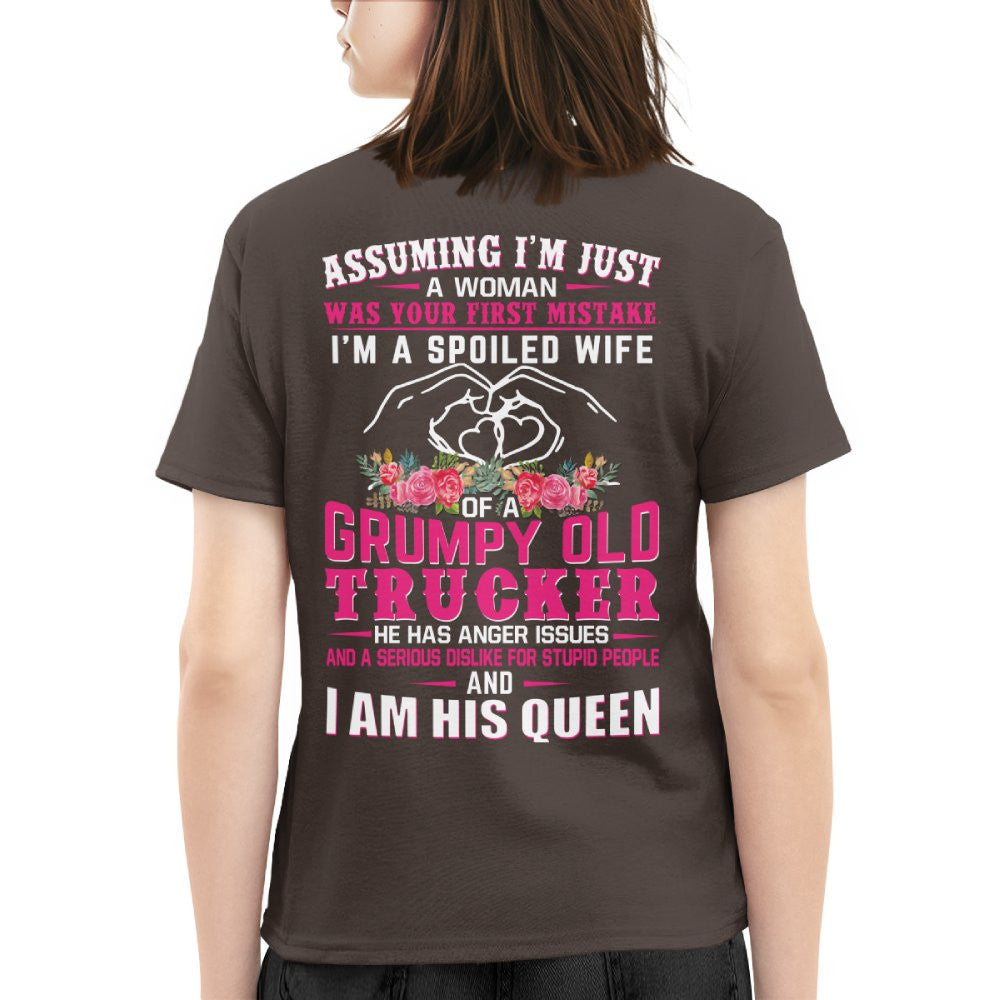 Assuming I'm Just A Woman - Trucker Wife Pride T-Shirt, Hoodie & More - grunx260804-0216