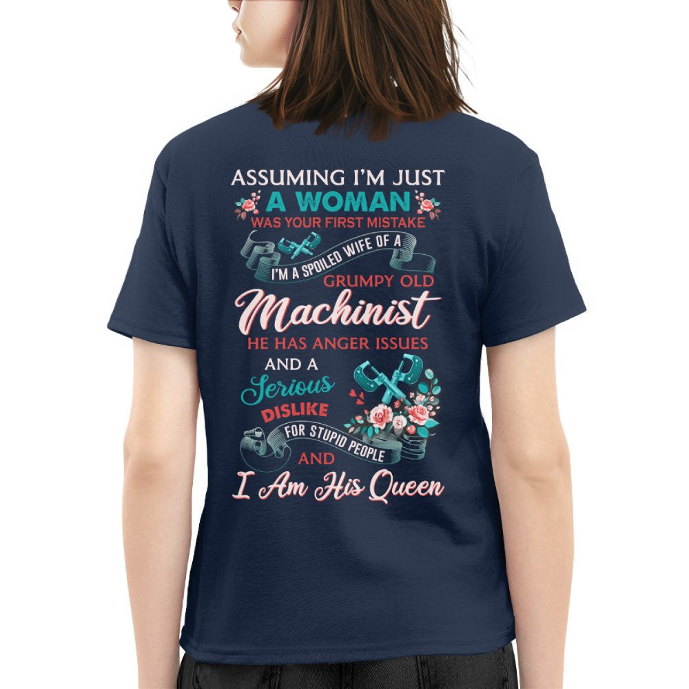 Assuming I'm Just A Woman - Machinist Queen Apparel T-Shirt, Hoodie & More - grunx260804-0213