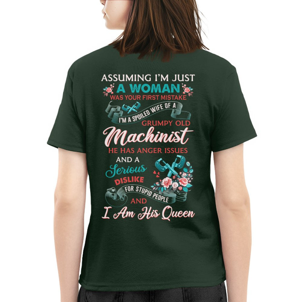 Assuming I'm Just A Woman - Machinist Queen Apparel T-Shirt, Hoodie & More - grunx260804-0213