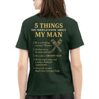 5 Things You Should Know About My Plumber - Funny Quote T-Shirt, Hoodie & More - grunx260804-0034