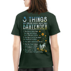 5 Things Bartender Apparel - Funny Bar Staff T-Shirt, Hoodie & More - grunx260804-0017