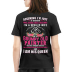 Assuming I'm Just A Woman - Grumpy Painter Wife Quote T-Shirt Hoodie & More - grunx260804-0210