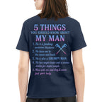 5 Things About My Machinist Man - Funny Love Quote T-Shirt, Hoodie & More - grunx260804-0002