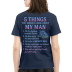 5 Things You Should Know About My Trucker - Funny Quote T-Shirt, Hoodie & More - grunx260804-0036