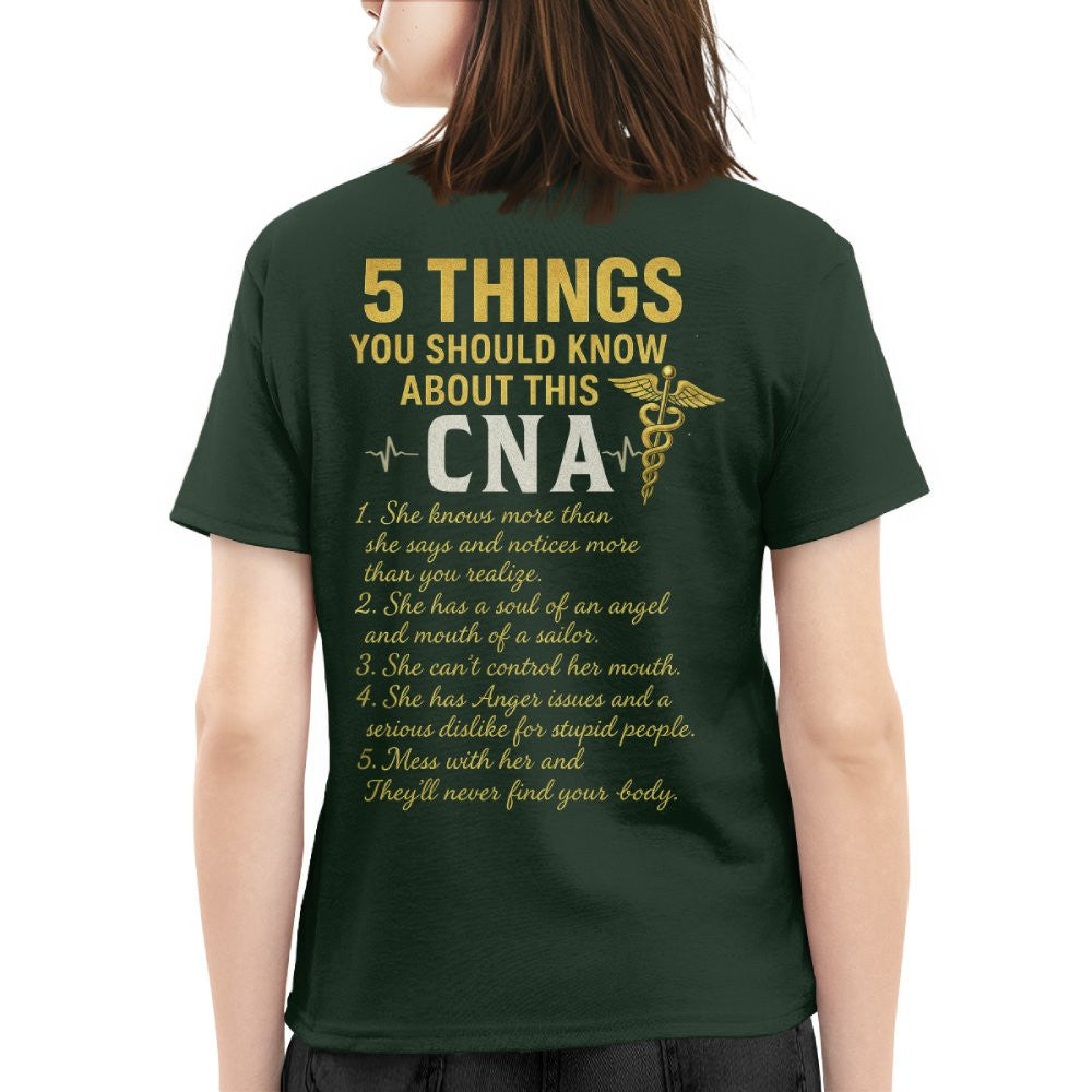 5 Things You Should Know About This CNA - Funny Quote T-Shirt, Hoodie & More - grunx260804-0039