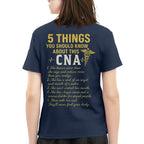 5 Things You Should Know About This CNA - Funny Quote T-Shirt, Hoodie & More - grunx260804-0039