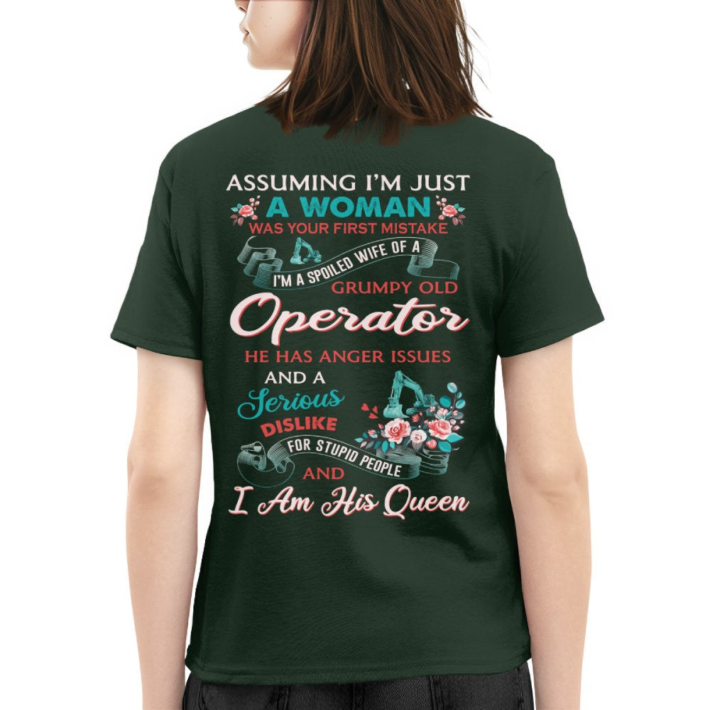 Assuming I'm Just A Woman - Operator Wife Pride T-Shirt, Hoodie & More - grunx260804-0215